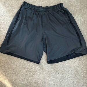 Nike DRI-FIT men’s basketball shorts 3XL dark gray with black trim